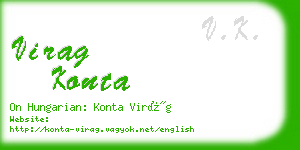 virag konta business card